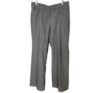 Anne Klein Women’s Gray Dress Pants Straight Leg Size 8 Career Professional